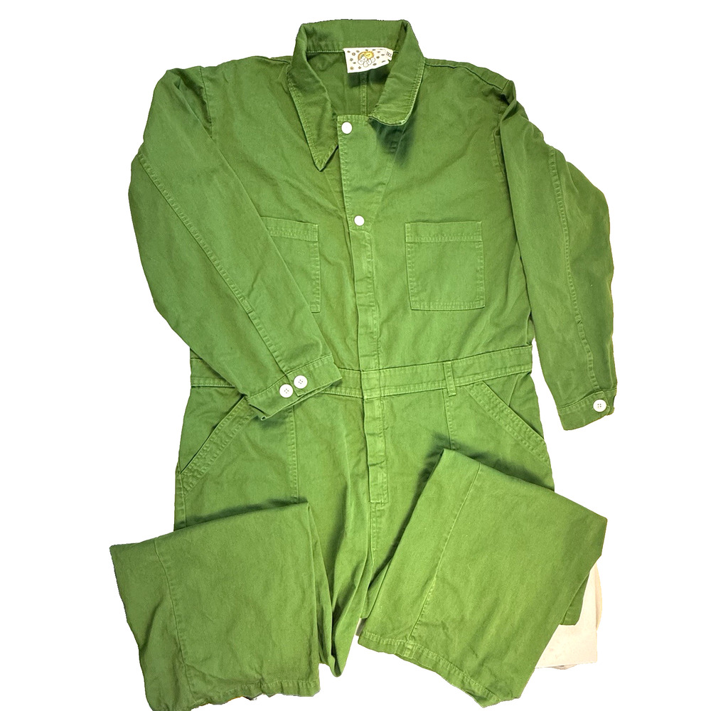 Big Bud Press Everyday Longsleeve Jumpsuit 3xl Kelly Green Utility Unisex